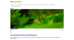 Desktop Screenshot of die-aquaristik.de