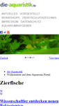 Mobile Screenshot of die-aquaristik.de